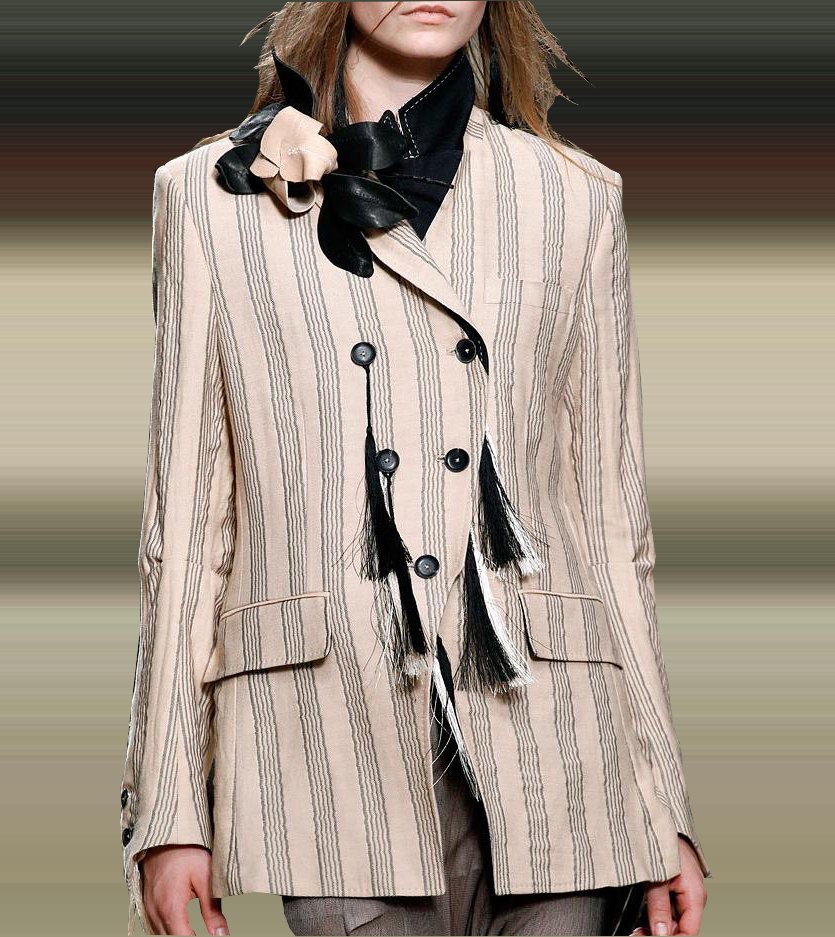 Fashion & Lifestyle: Ann Demeulemeester Jackets Spring 2012 Womenswear