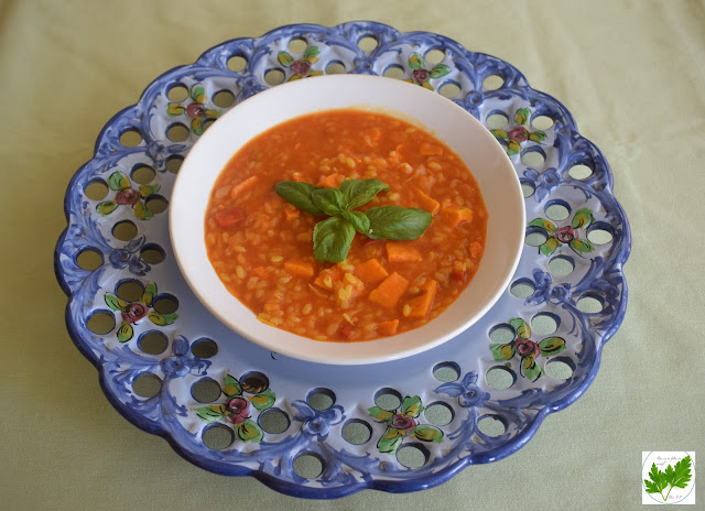 Arroz Con Boniato Y Albahaca
