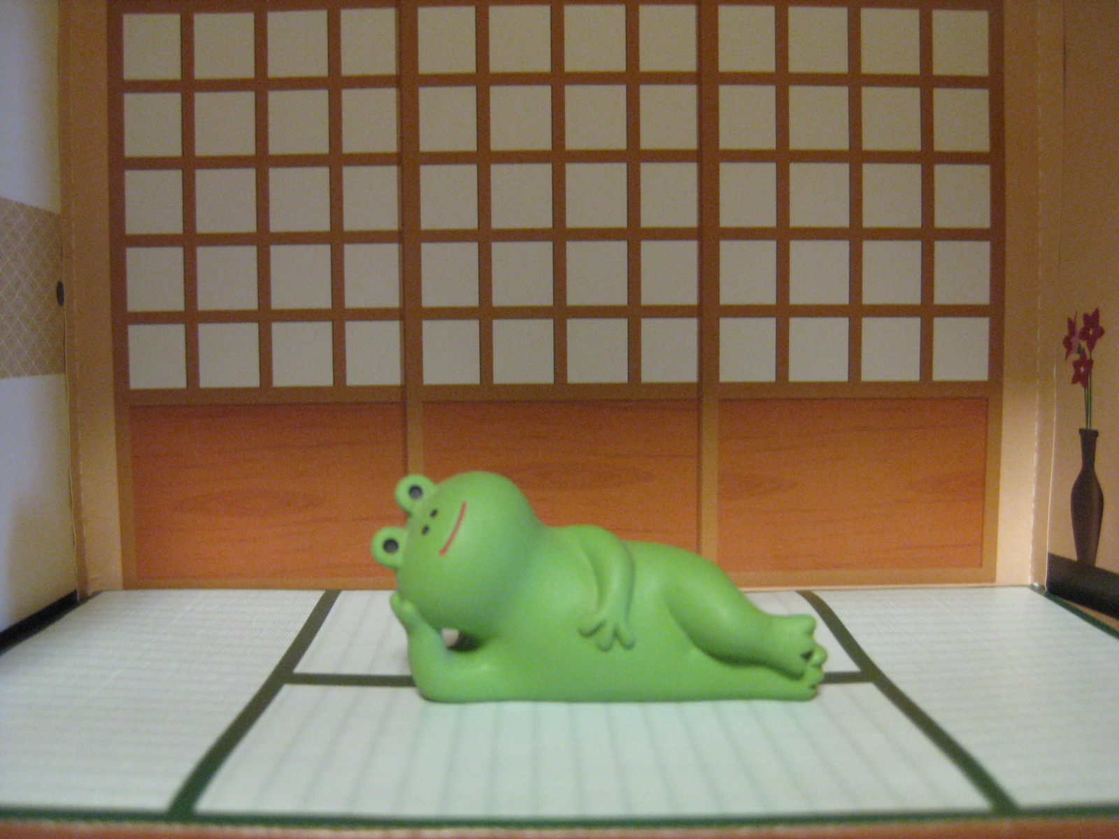 ゆるキャラ かわいいカエルちゃんファミリー 明るい引きこもり