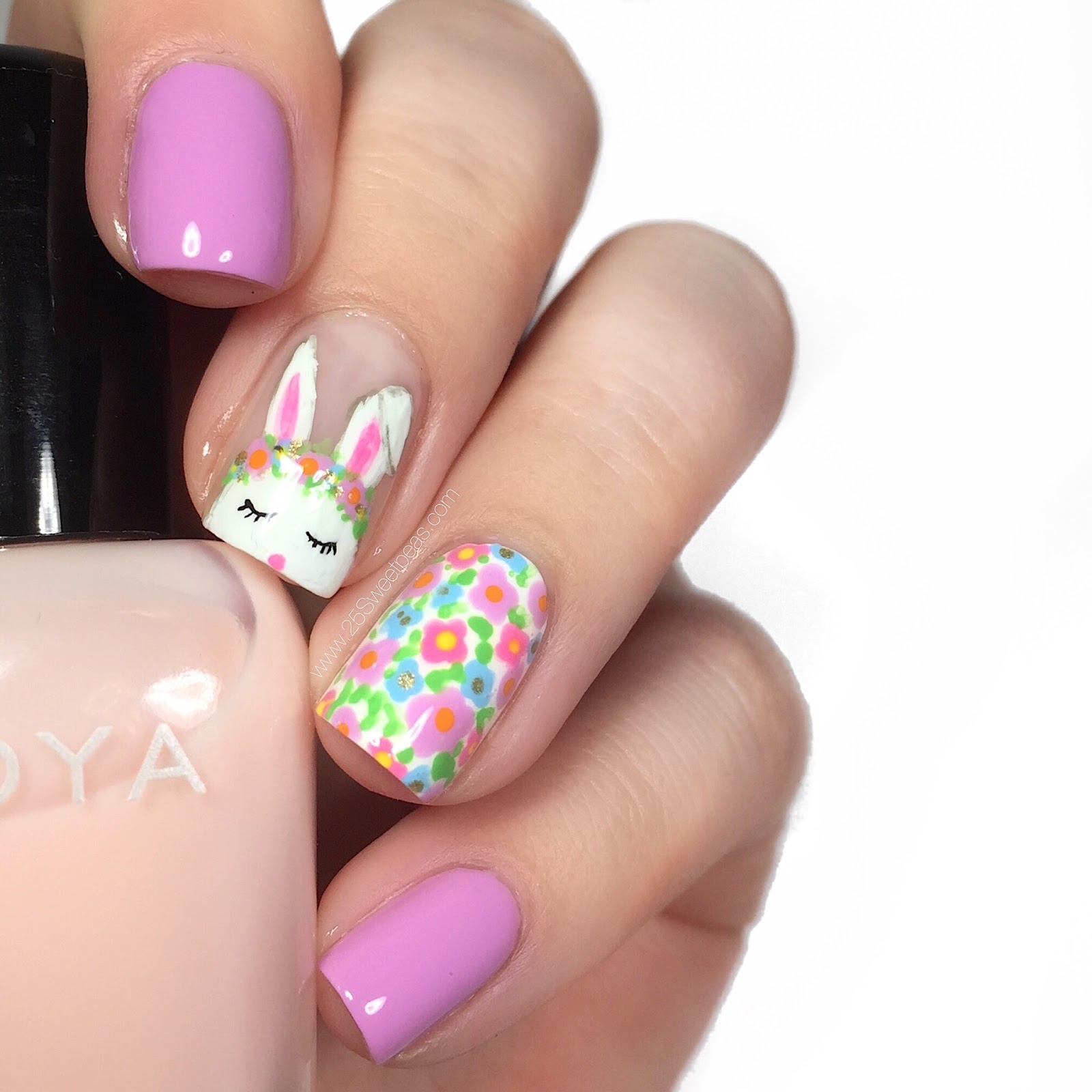 How To Spring Nails with a Bunny — 25 Sweetpeas