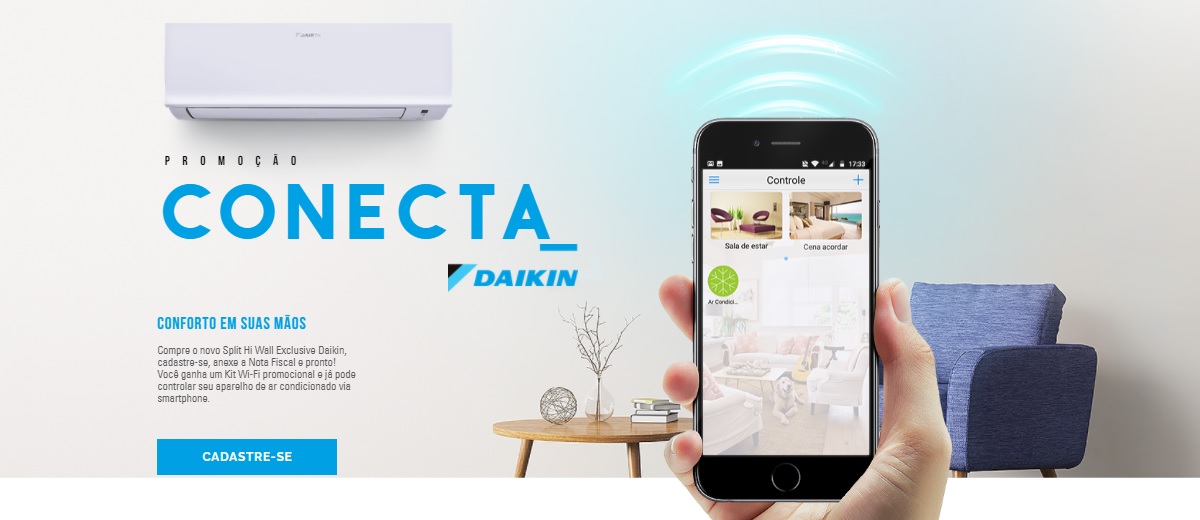 Participar Promoção Daikin 2021 Conecta Ganhe Kit Wi-Fi - Cadastrar
