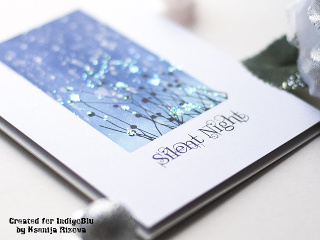 Christmas Card with Glitter