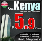 International calling Kenya, Calls to Kenya