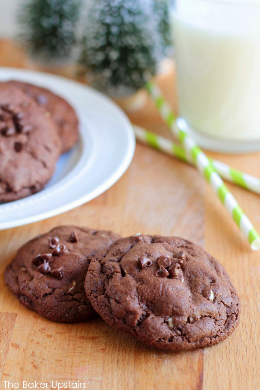 Double Chocolate Mint Cookies The Baker Upstairs