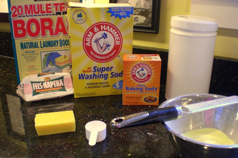 Barefoot Cowboys Dry Homemade Laundry Detergent