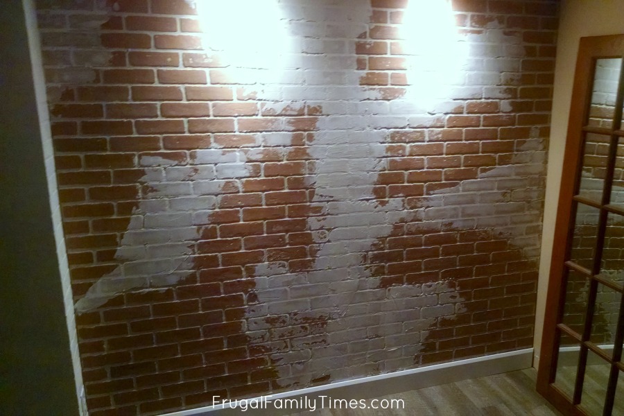 How to Make a Wall of Faux Bricks Look Real Frugal Family Times