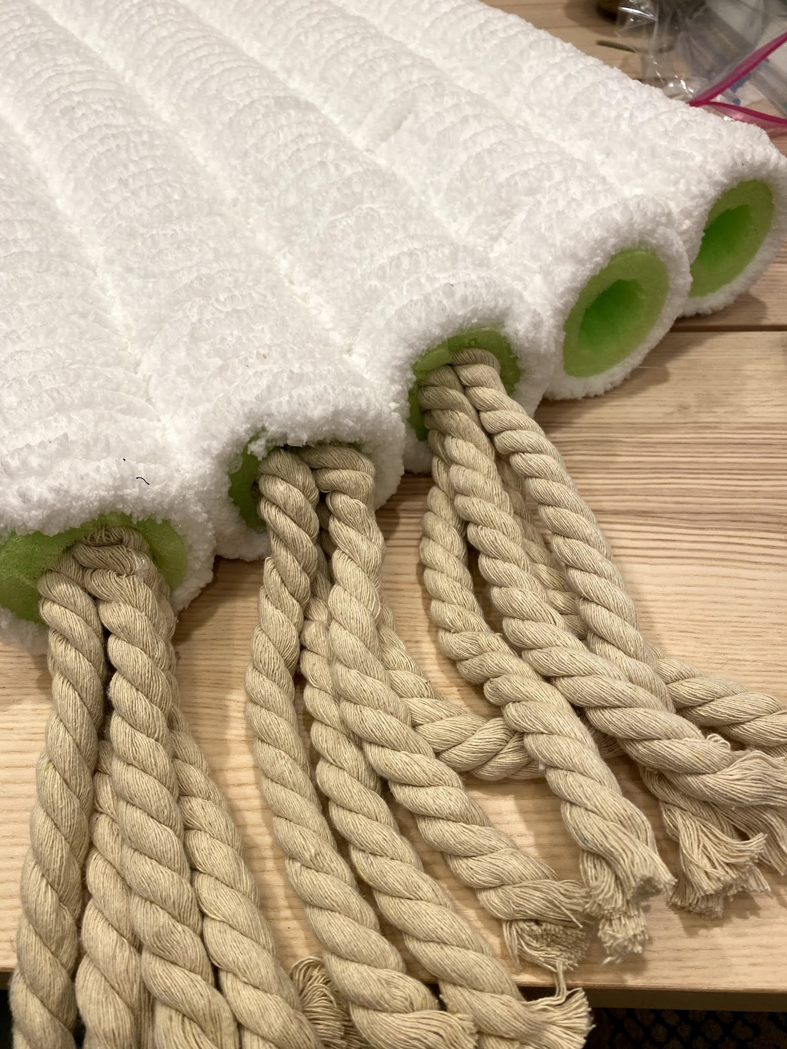 DIY Rainbow Pool Noodle Headboard