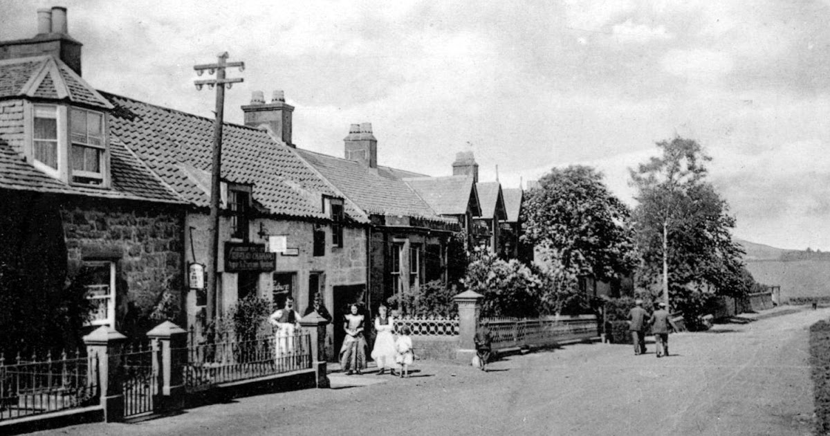 Tour Scotland Old Photograph Post Office Gateside Fife Scotland