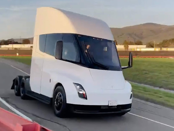 Tesla Semi: caminhão elétrico é mostrado em teste de pista