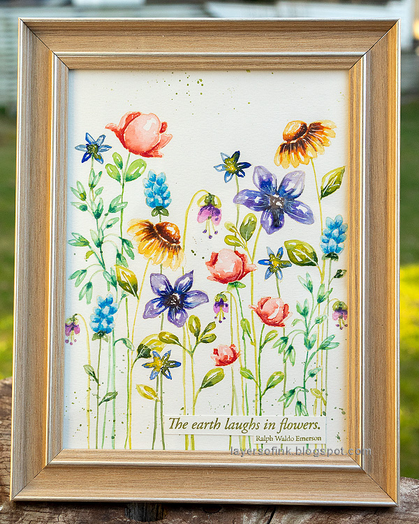 Layers of ink: Watercolor Floral Garden