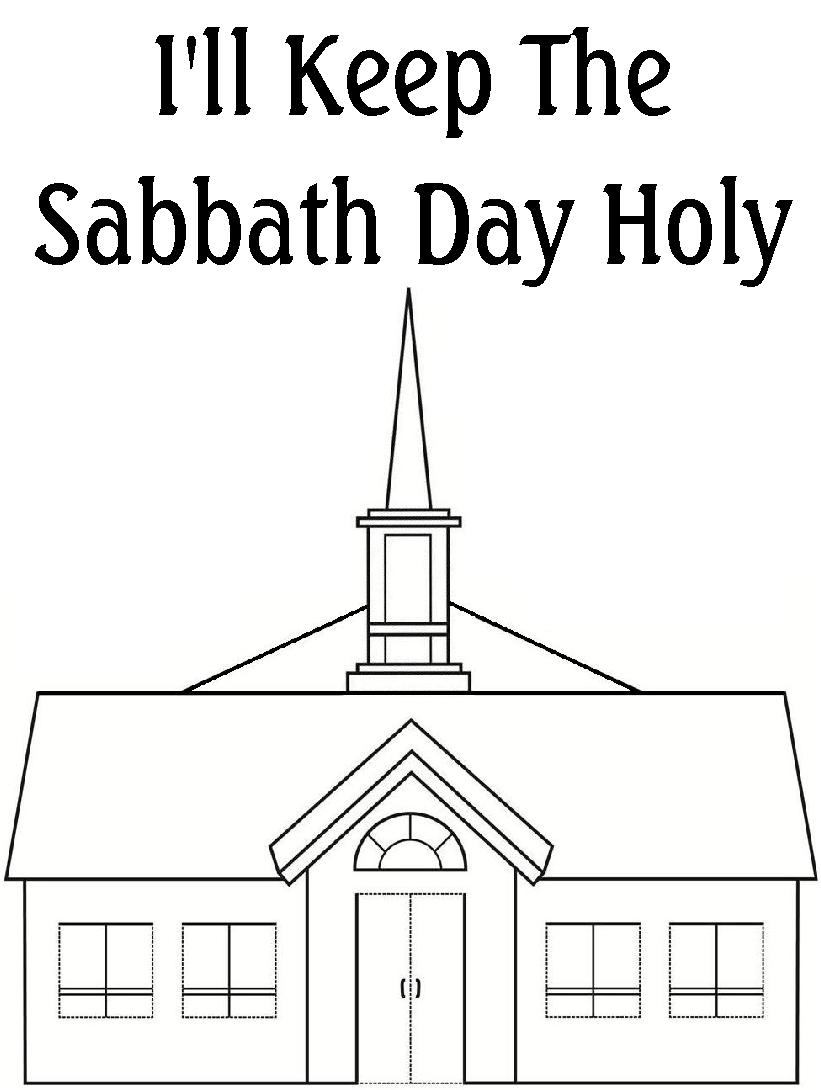 sabbath day coloring pages and activities - photo #2