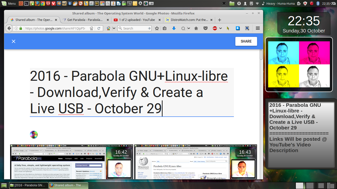 2016 Parabola GNU+Linuxlibre Download,Verify & Create a Live USB