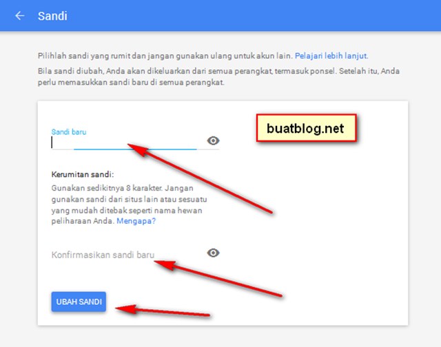 Cara Tukar Password Gmail - Cara tukar password di Google Classroom