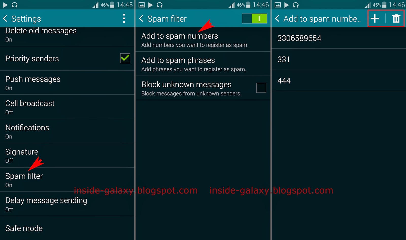 Спам фильтр звонков. Неизвестные сообщение андроид. How to Block texts Galaxy s5.
