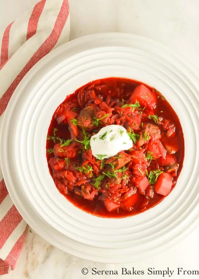 Vegetarian Red Beet Soup - Momma Chef