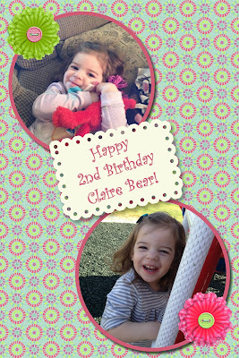 2nd Birthday Digital Page Granddaughter