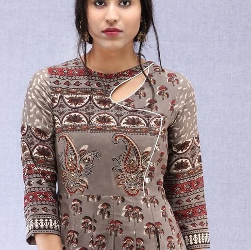 Shop punjabi suit kurti neck design Top Sale