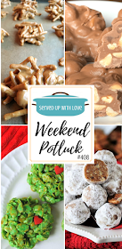 Weekend Potluck featured recipes include Crock Pot Peanut Clusters, Kentucky Bourbon Balls, No Bake Grinch Cookies, Peanut Butter Haystacks, and so much more. 