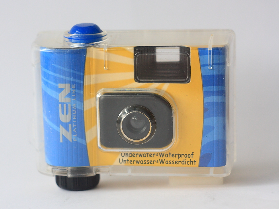 Old camera collection Useless plastic underwater disposable camera