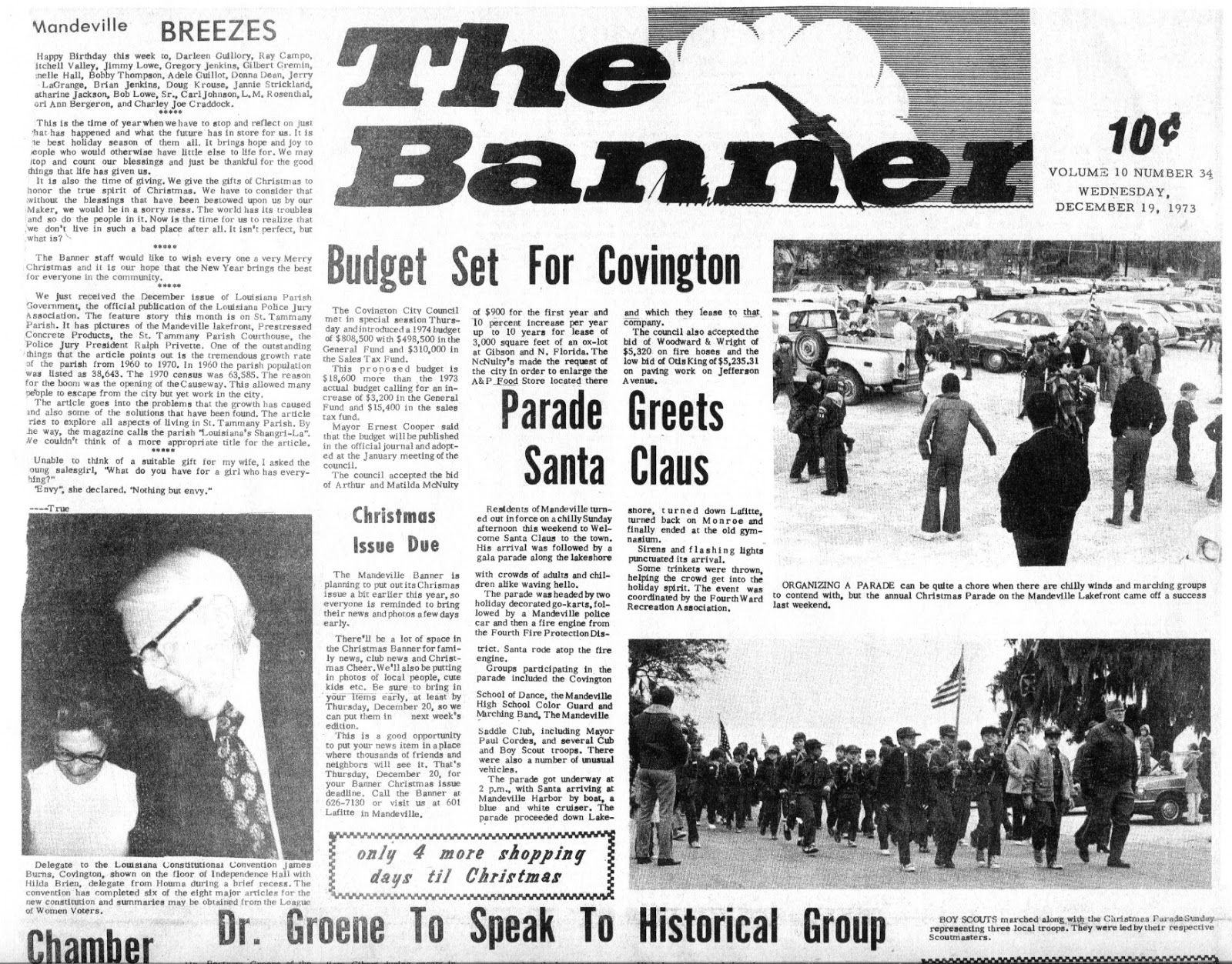 Tammany Family Mandeville Bantam Newspaper