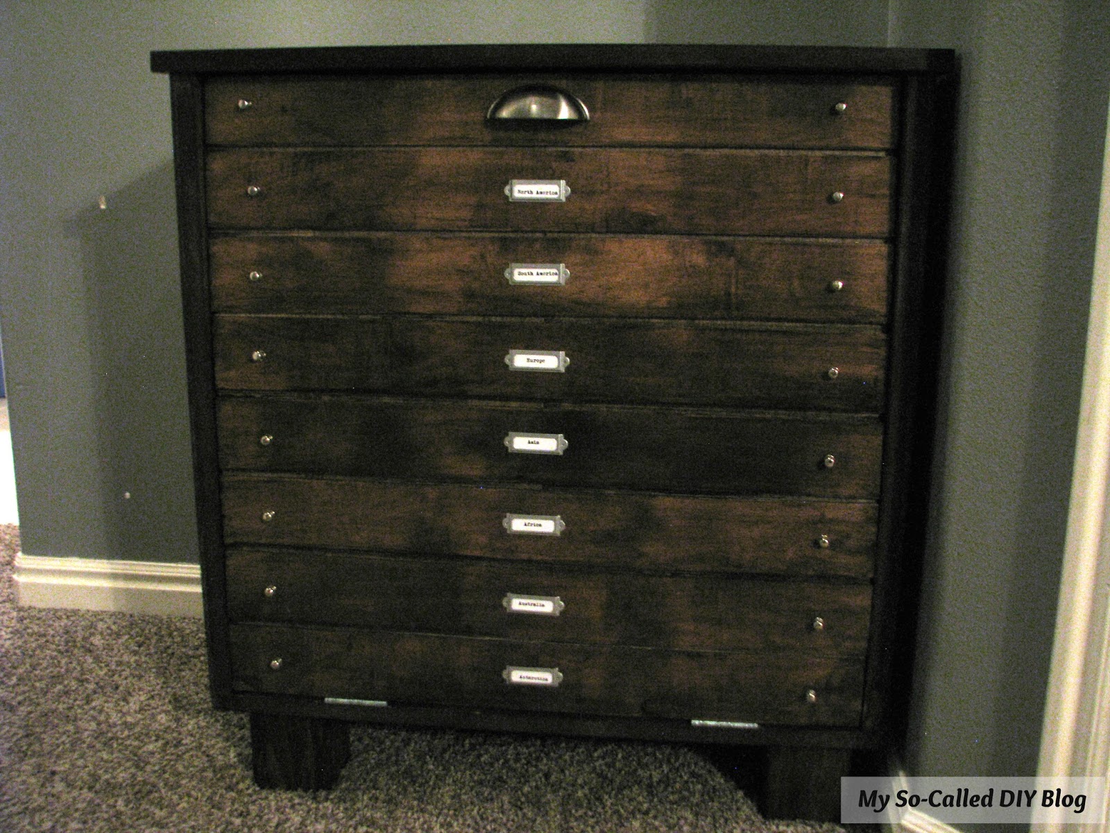 My SoCalled DIY Blog Map Drawer Tilt Out Laundry