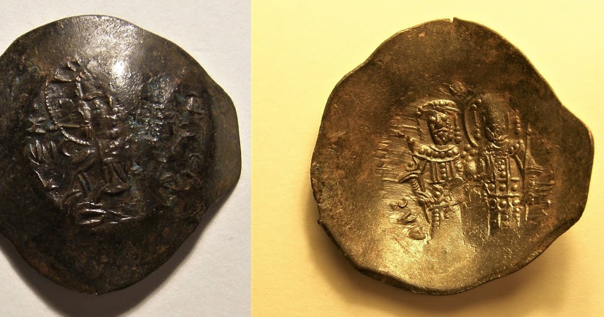 1195-1203 Alexius III Angelus-Comnenus Aspron trachy #896891 Munten Consta 