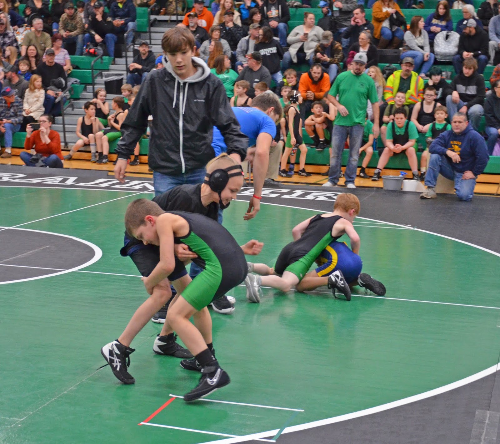 Pleasant Dreams Farm First wrestling meet.