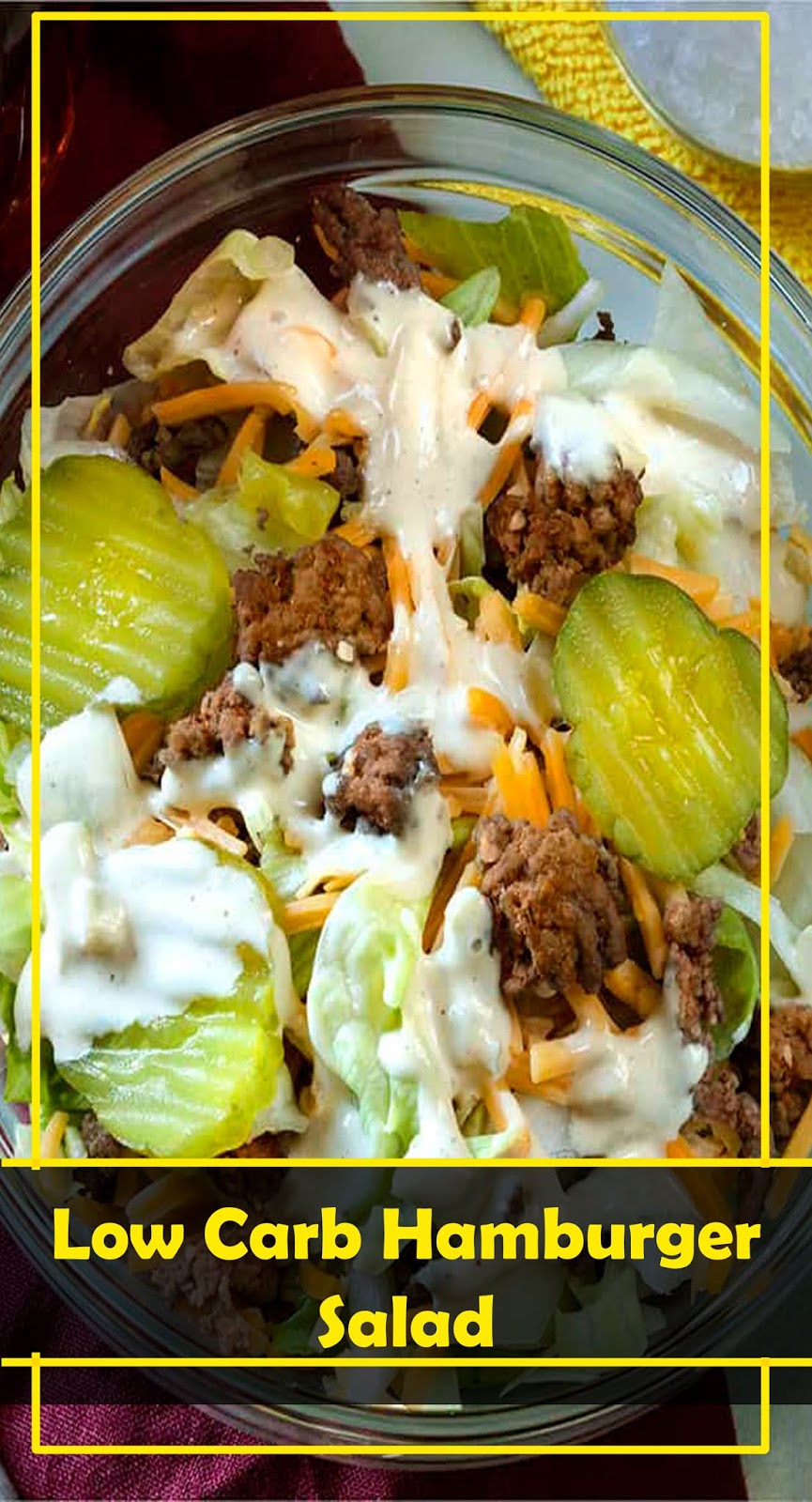 THE BEST Low Carb Hamburger Salad Healthyrecipes04