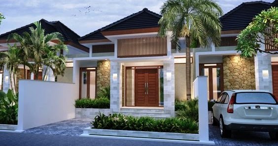 20 Inspirasi Fasad Rumah Minimalis 1 Lantai dengan Atap 