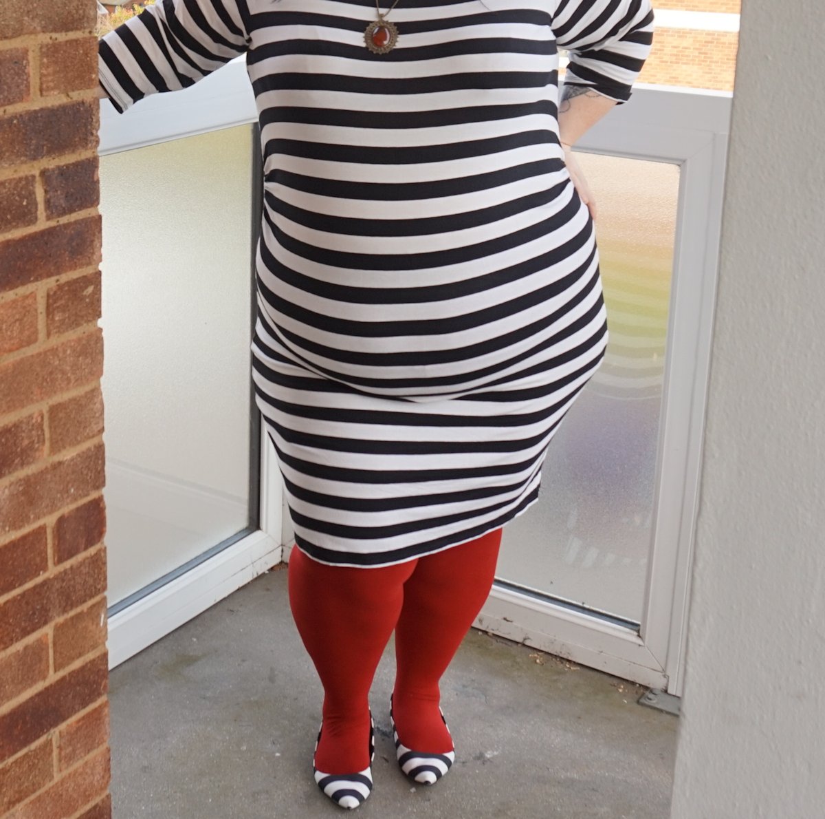 This fat girl loves horizontal stripes Love Leah