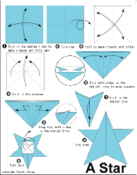 star origami instructions step tutorial christmas paper simple stars steps 3d printable grade