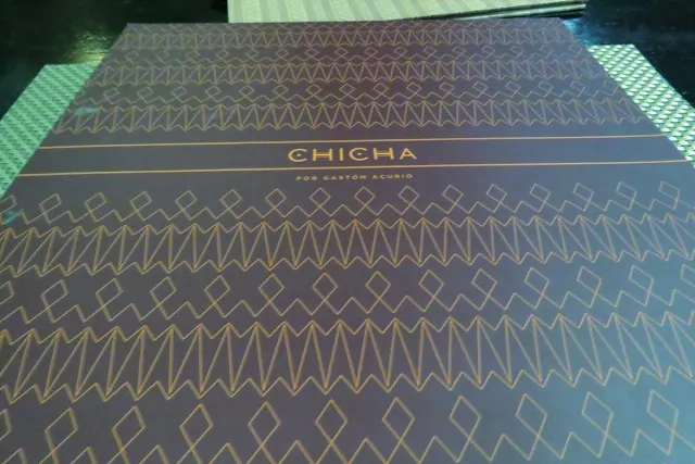 Peru Food: Menu of Chicha restaurant in Cusco