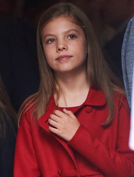 King Felipe, Queen Letizia, Princess Leonor and her sister Sofia and Former Queen Sofia of Spain attended the traditional Mass