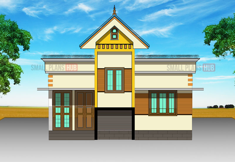 Single Bedroom House Plans With Staircase Under 500 Sq Ft For 120 Yard Plots Small Hub Single Bedroom House Plans With, Small Cottage House Plans Less Than 1000 Sq Ft