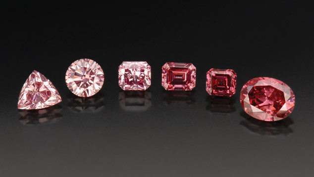 Certified pink diamonds