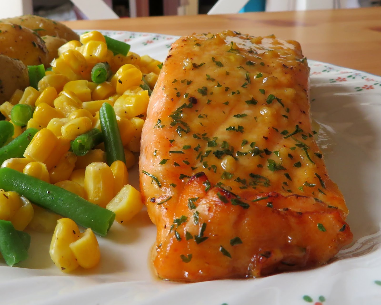Honey, Mustard & Garlic Salmon The English Kitchen
