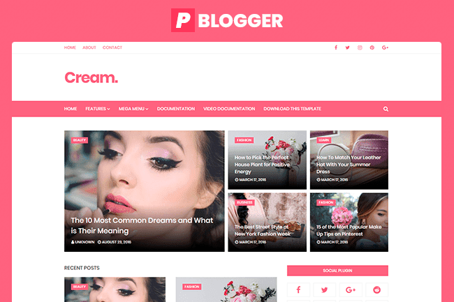 Cream Plantilla Blogger Gratis Cream Plantilla Blogger Gratis