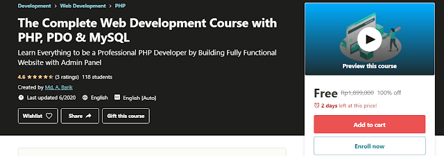 Free The Complete Web Development Course with PHP, PDO & MySQL