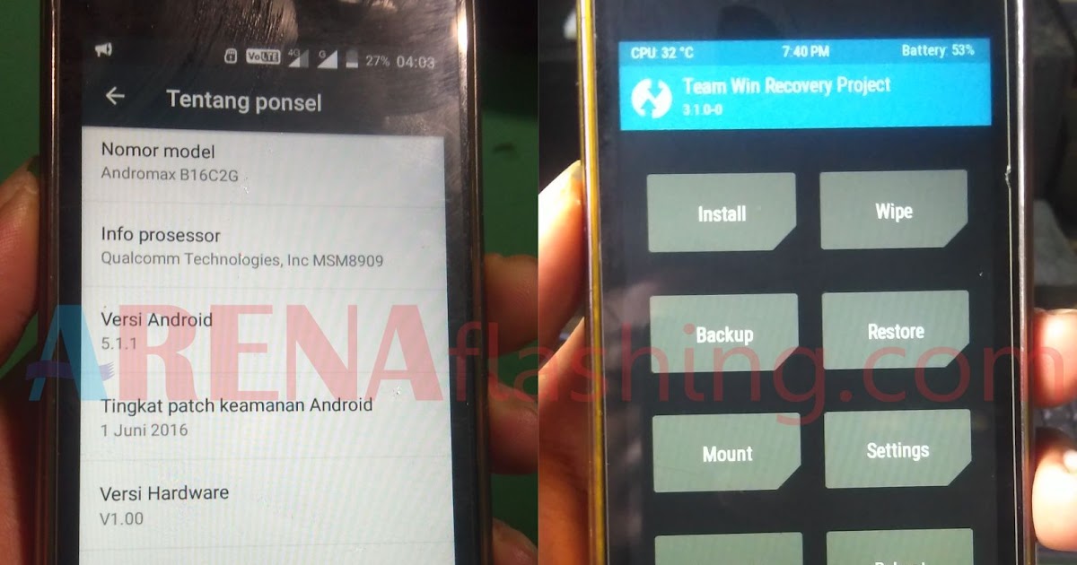 Cara Root Dan Pasang Twrp Andromax E2 B16c2g Tanpa Pc Tutorial Flashing Android Upgrade Downgrade Firmware Unbrick