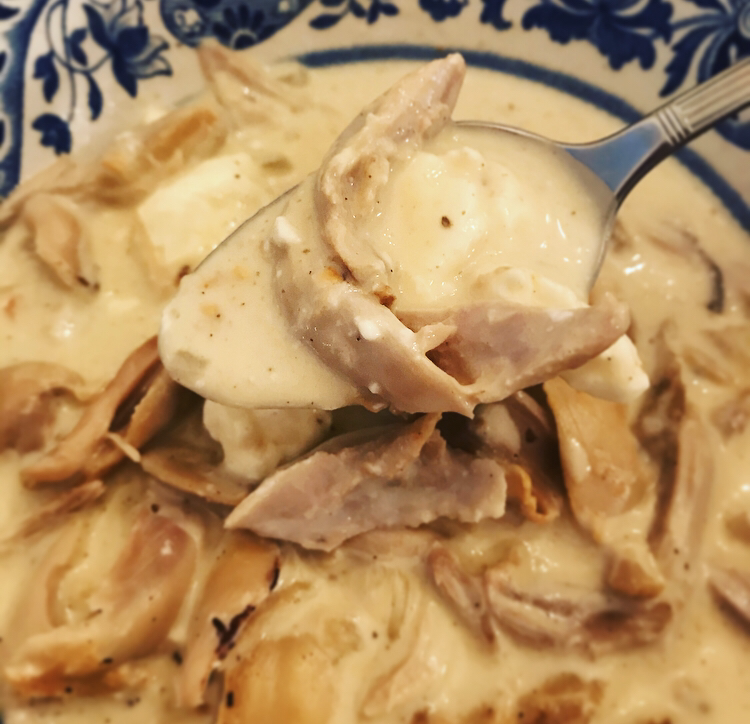 Atelier Mandaline Creamy Chicken and Dumpling Soup Keto Recipe