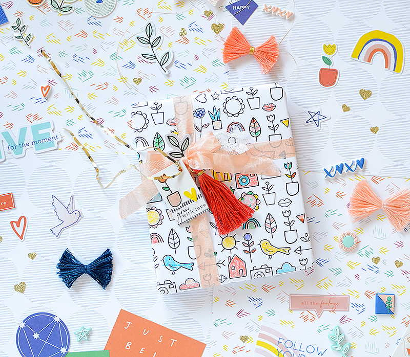Dream On Gift Wrap + Cards by Rebecca Pinkfresh Studio