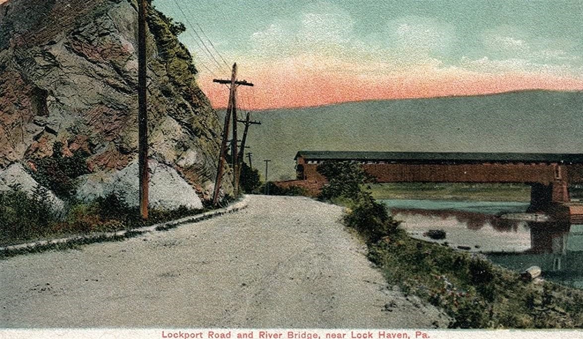 Valley Girl Views When The Lock Haven Bridge Was A Covered Bridge
