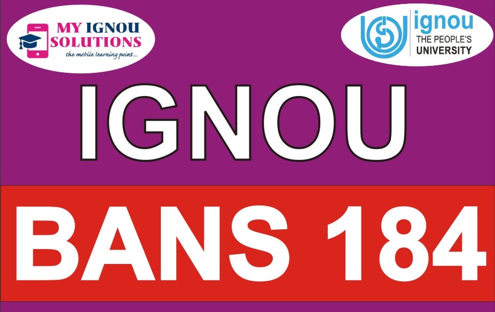 BANS 184 Solved Assignment 202021