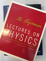 The Feynman Lectures on Physics, by Richard Feynman, superimposed on Intermediate Physics for Medicine and Biology.