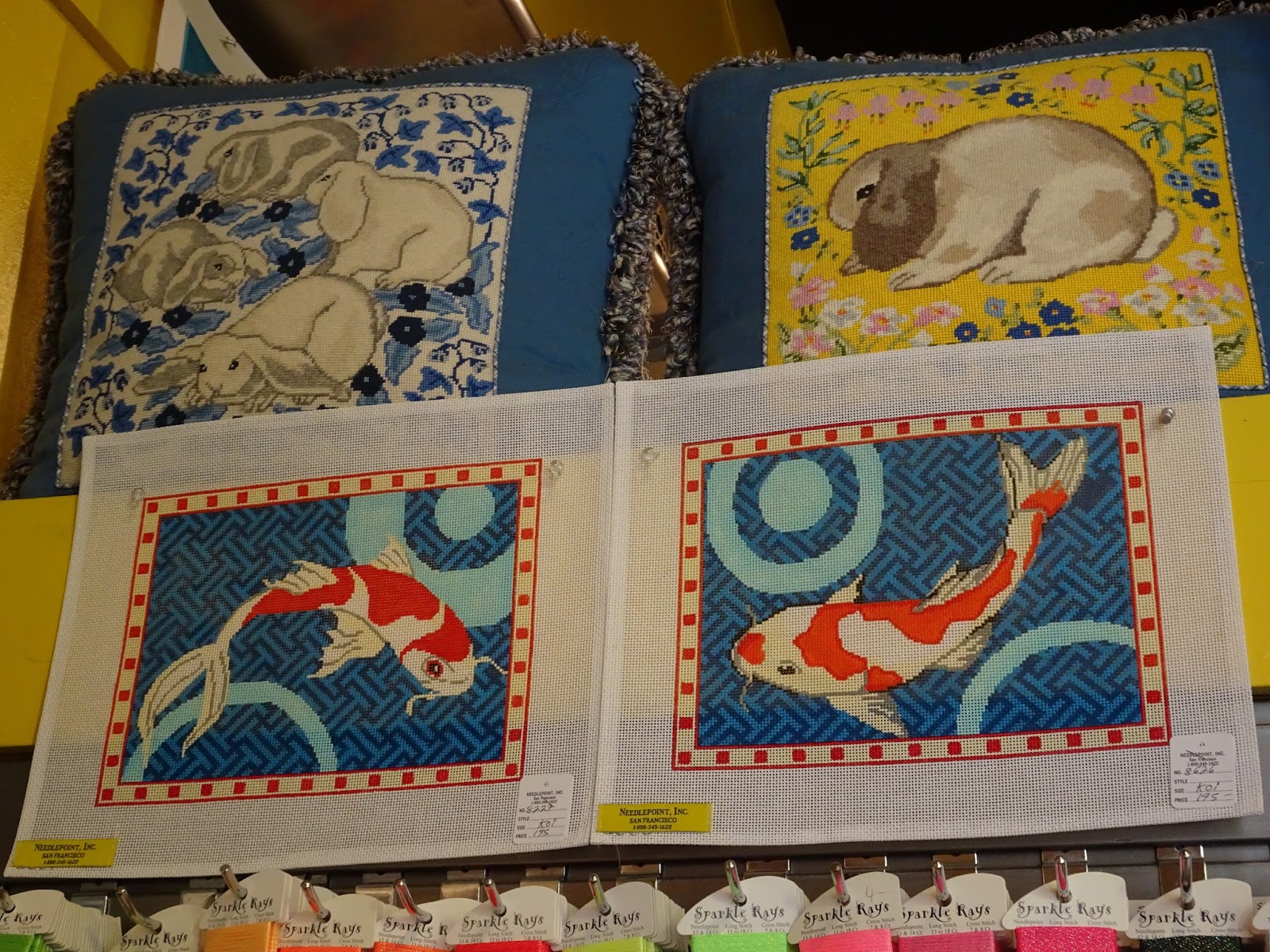 The French Tangerine needlepoint update and a san francisco shop