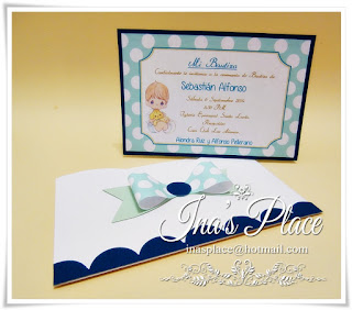 Invitaciones Bautizo Precious Moments