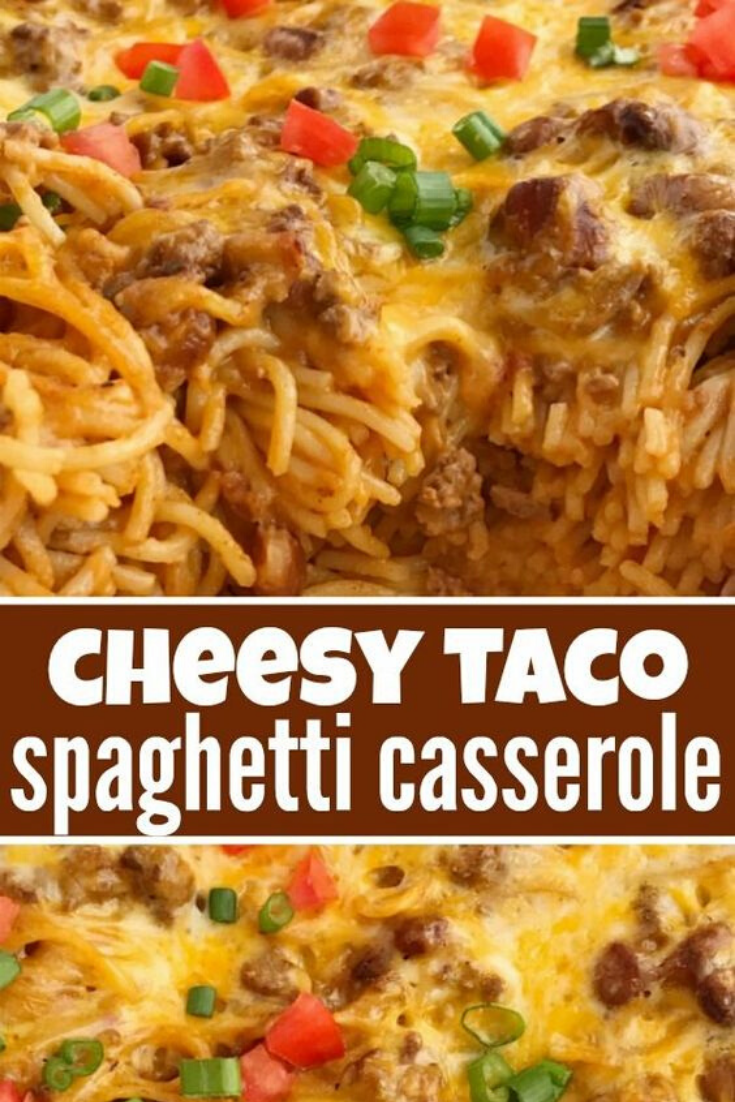 Easy Cheesy Taco Spaghetti Casserole