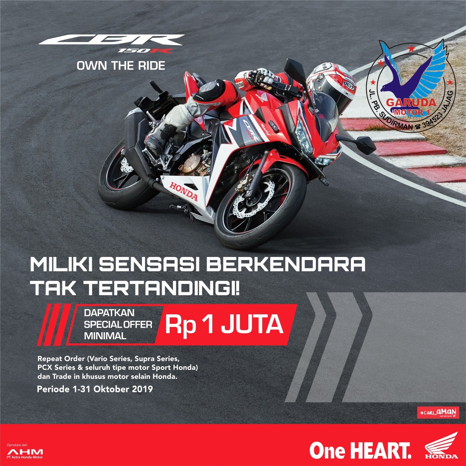 Program Promo Sepeda Motor Honda Banyuwangi Oktober 2019