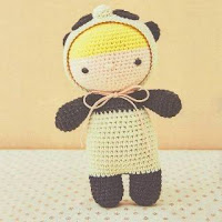 PATRON MUÑECA OSO PANDA AMIGURUMI 28039