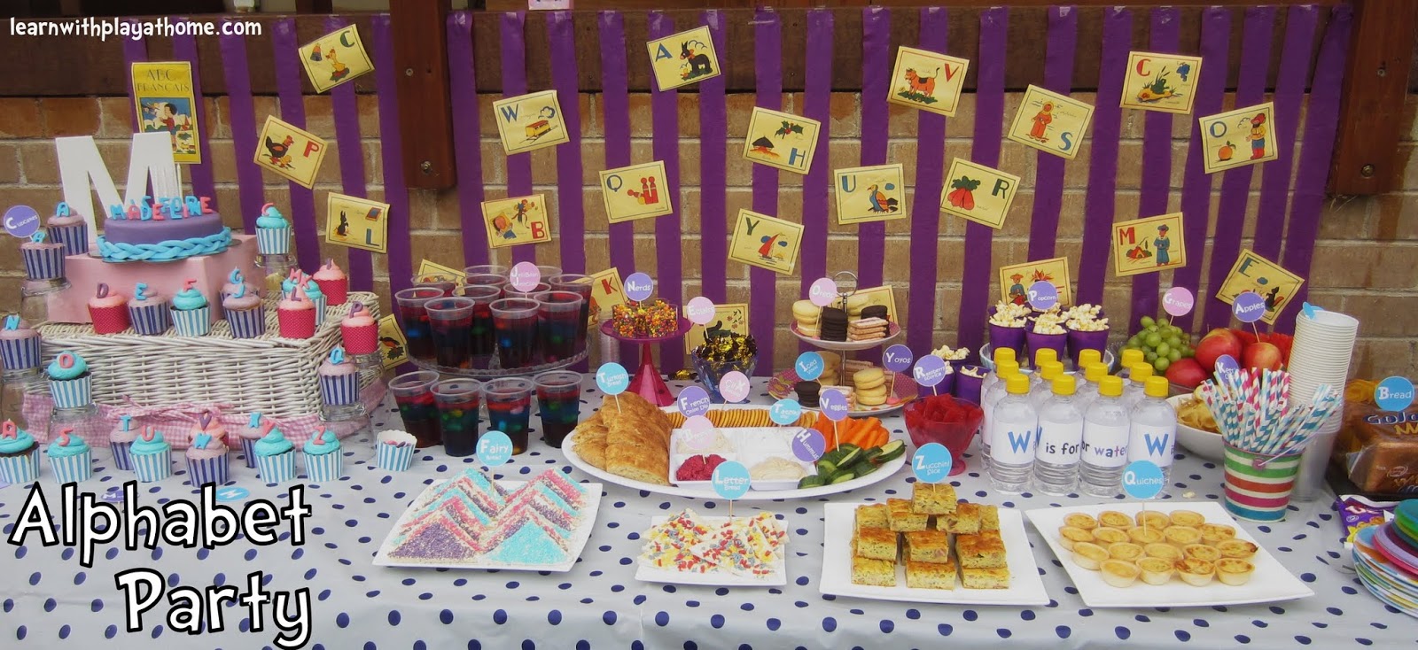 Learn with Play at Home: Party Food Alphabet